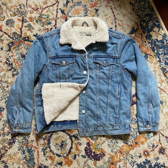 Topshop Jackets & Blazers - ❄️ Topman / ASOS Winter Sherpa Style Lined Denim / Jean Jacket ❄️